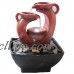Rockery Relaxation Fountain Waterfall Desktop Small Water Sound Indoor Table LED   173063965146